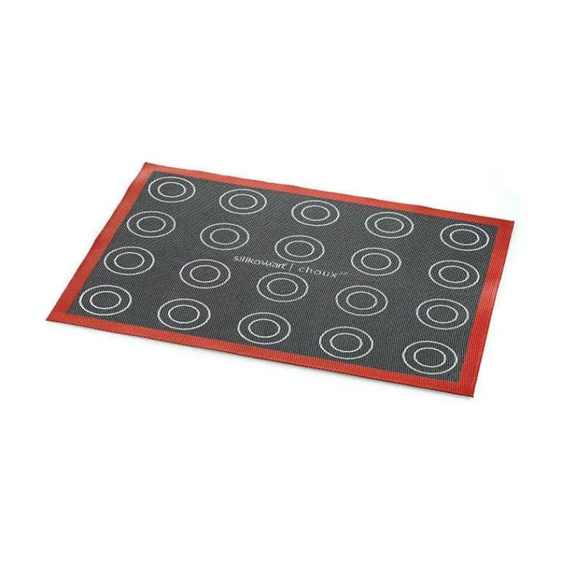 Moules Silikomart | Moules À Gâteaux Silicone-SilikoMart AIR MAT ECLAIR CHOUX Tapis siliconé ajouré de 40 x 30 cm