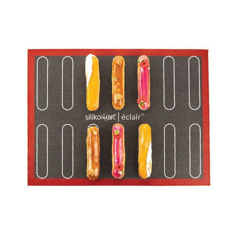 Moules Silikomart | Moules À Gâteaux Silicone-SilikoMart AIR MAT ECLAIR CHOUX Tapis siliconé ajouré de 40 x 30 cm