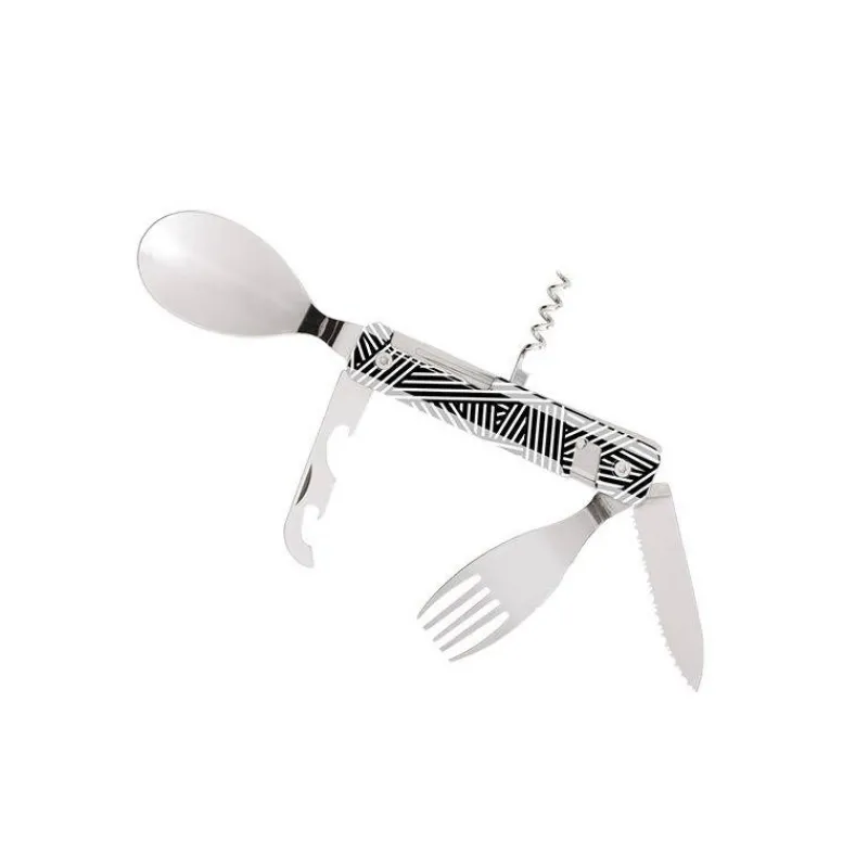 Couverts Nomades-AKINOD 13H25 Set de couverts pliants multifonctions inox nomades DIAGONALES