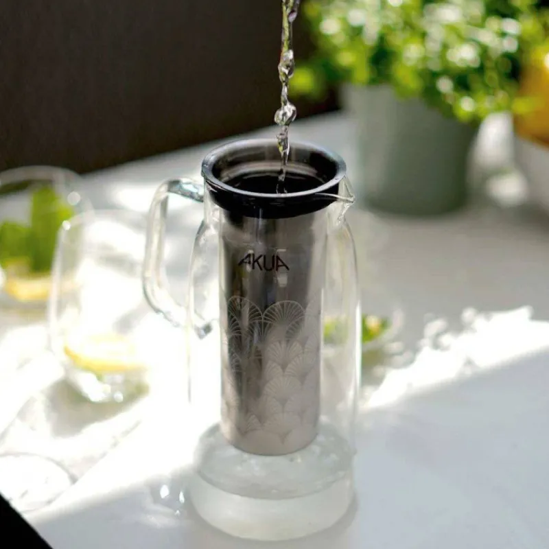 Carafes À Eau-COOKUT AKUA Carafe filtrante en verre 1.2 L - CARAFE EN VERRE SEULE