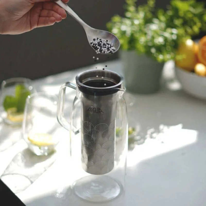 Carafes À Eau-COOKUT AKUA Carafe filtrante en verre 1.2 L - CARAFE EN VERRE SEULE