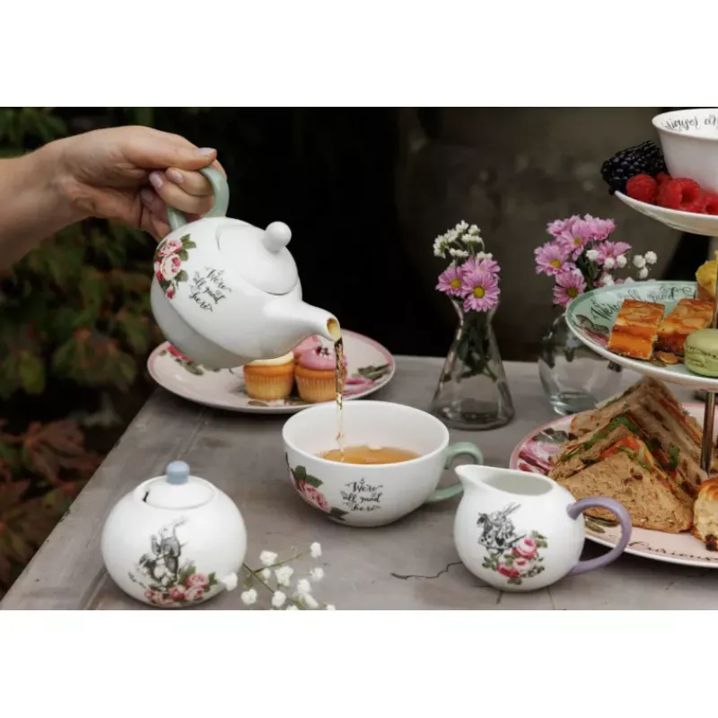 Tasses | Théières, Cafetières Et Accessoires-Kitchen Craft ALICE IN WONDERLAND  Solitaire en porcelaine 420 ml (tasse 290 ml)  KitchenCraft