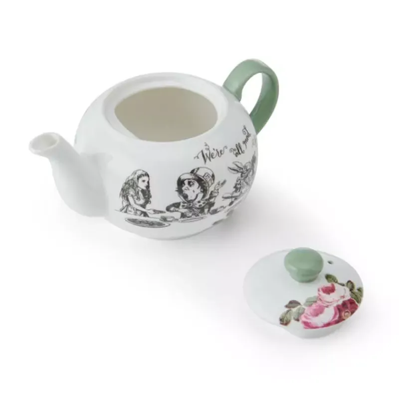 Théières, Cafetières Et Accessoires-Kitchen Craft ALICE IN WONDERLAND  Théière en porcelaine 400 ml KitchenCraft Coffret cadeau