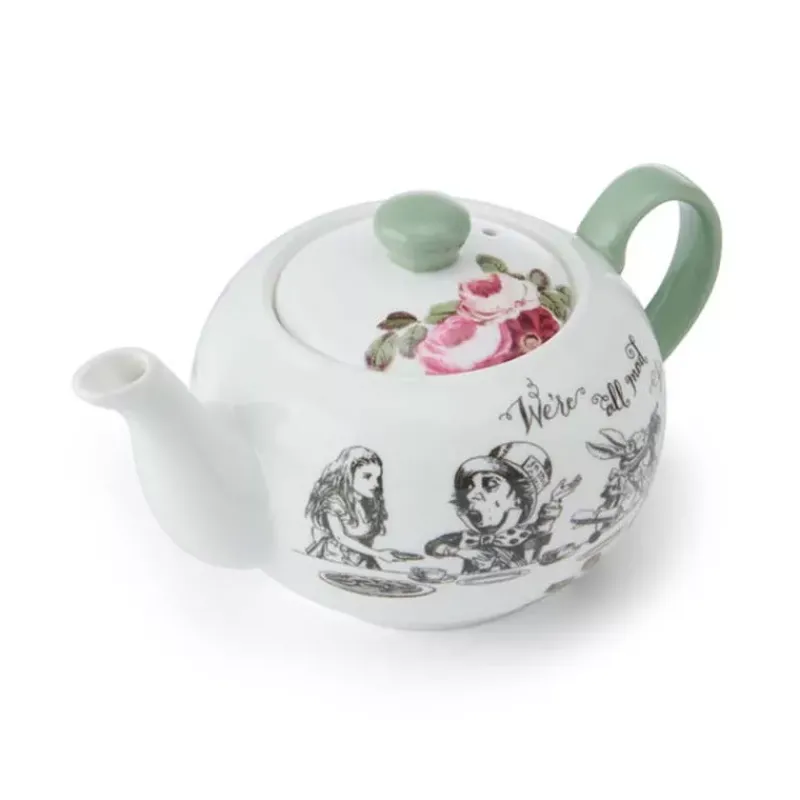 Théières, Cafetières Et Accessoires-Kitchen Craft ALICE IN WONDERLAND  Théière en porcelaine 400 ml KitchenCraft Coffret cadeau