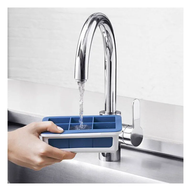 Bacs À Glaçons-OXO Bac à glaçons en silicone gros cubes  XL avec couvercle