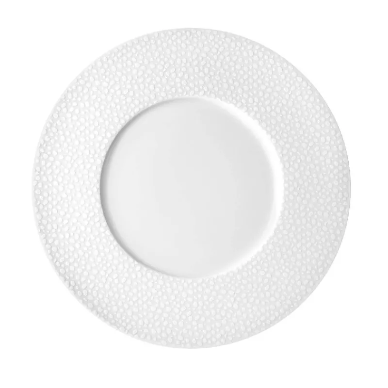 Assiettes Plates-Mu00e9dard de NOBLAT BAGHERA Assiette Plate Médard de NOBLAT D27 Porcelaine Blanche