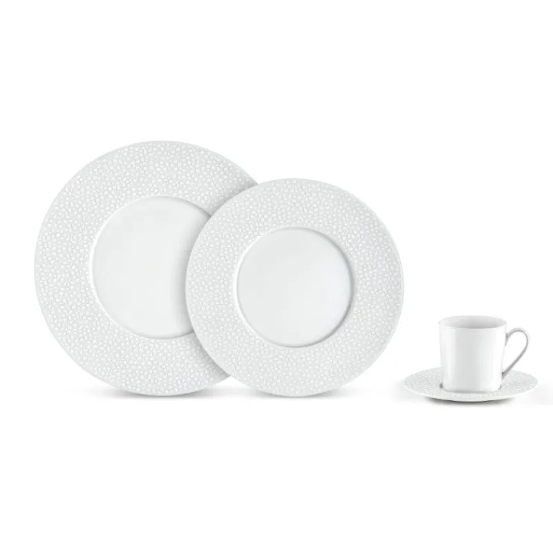 Assiettes Plates-Mu00e9dard de NOBLAT BAGHERA Assiette Plate Médard de NOBLAT D27 Porcelaine Blanche