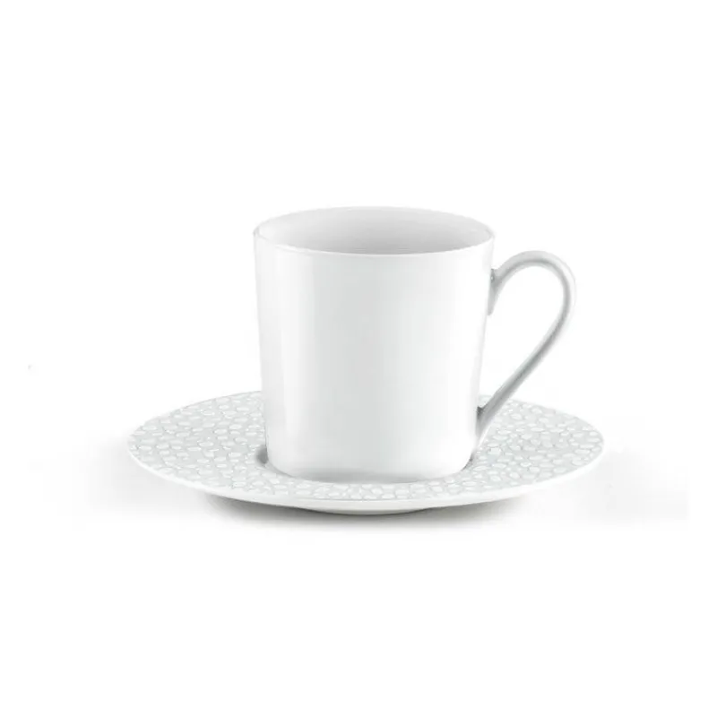 Tasses-Mu00e9dard de NOBLAT BAGHERA Paire Tasse Café Médard de NOBLAT Pocelaine Blanche - Les 6