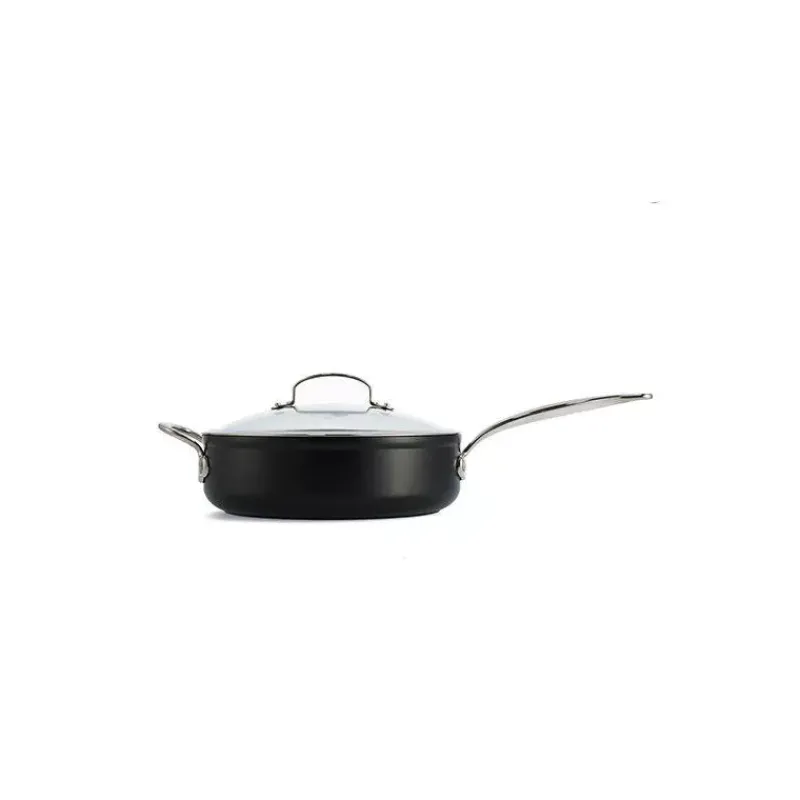 Sauteuses Revêtements Céramique | Sauteuses Revêtements Anti-adhérents-La Casserolerie BARCELONA Pro Sauteuse aluminium revêtement céramique GreenPan D24 Nouveau Modèle