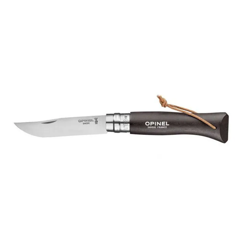 Couteaux De Poche | Couteaux Fermants-OPINEL Baroudeur couteau de poche fermant, bague double sécurité N°8 Noir brun