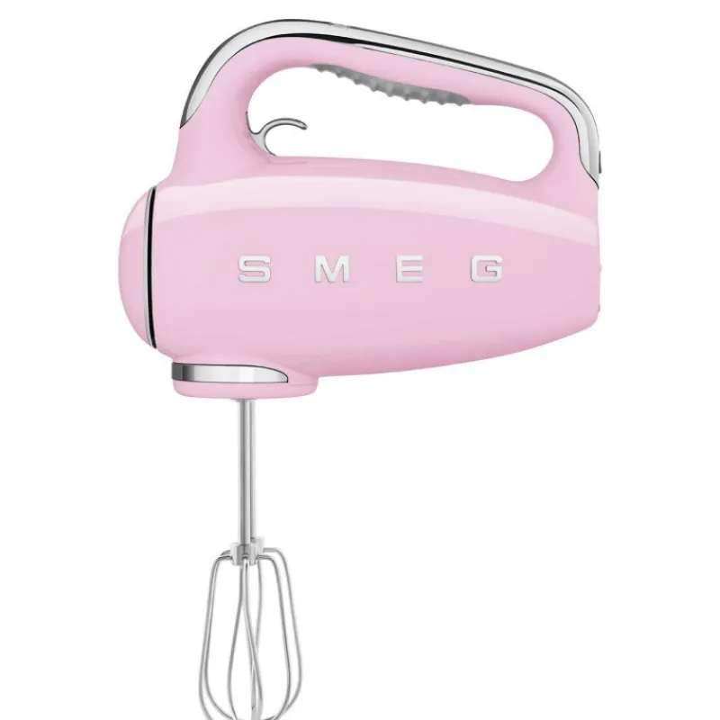 Mixeurs Batteurs-SMEG Batteur Mixeur à Main électrique  Années 50 Rose