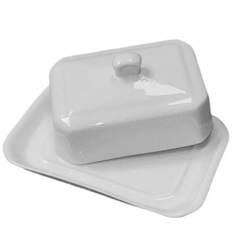 Beurriers | Beurriers Pour La Table-La Casserolerie Beurrier avec couvercle cloche en Porcelaine