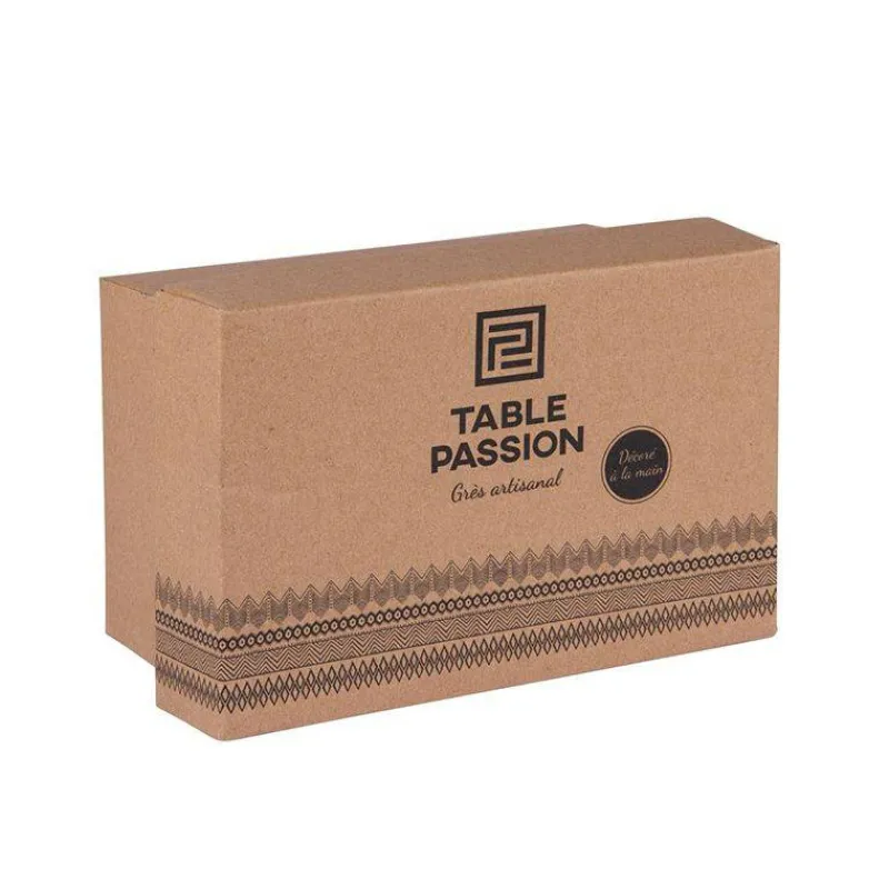 Beurriers | Beurriers Pour La Table-TABLE PASSION Beurrier avec couvercle cloche Grès NELSON Rosace Gris  