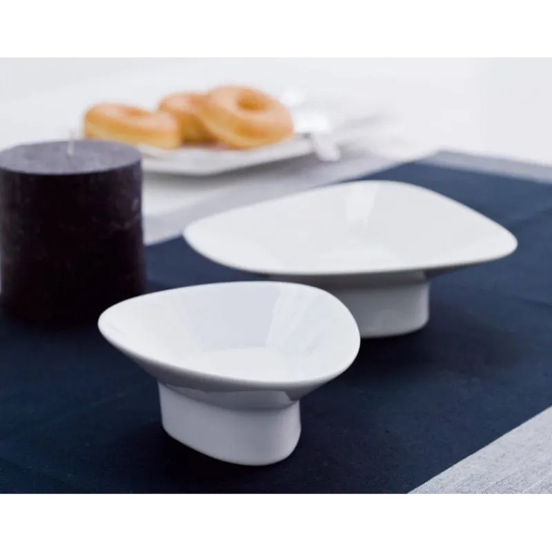 Coupes À Glace Et Desserts | Assiettes À Desserts-PORVASAL BOLET Coupe à Glace Dessert sur pied Porcelaine blanche 16 x 13 SC