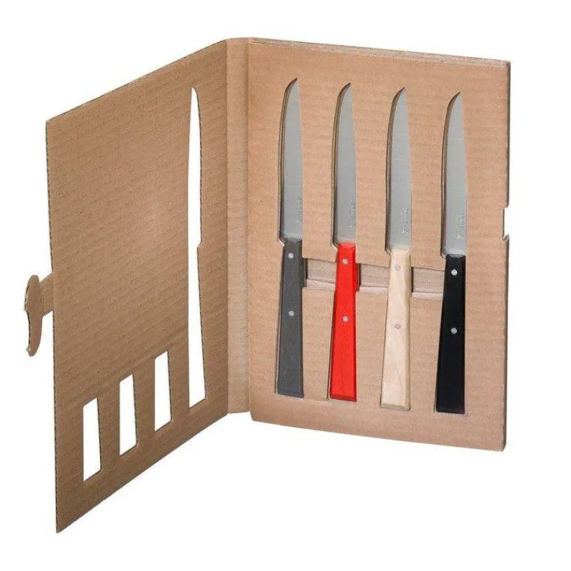Couteaux À Steak | Couteaux-OPINEL BON APPETIT Coffret de 4 Couteaux de  table steak   Esprit LOFT
