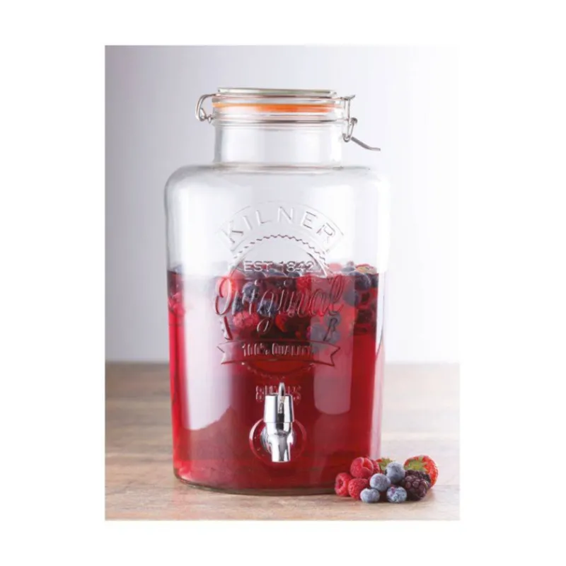 Bonbonnes À Punch-Kilner Bonbonne en verre avec robinet jus punch rhum arrangé 8 L SC