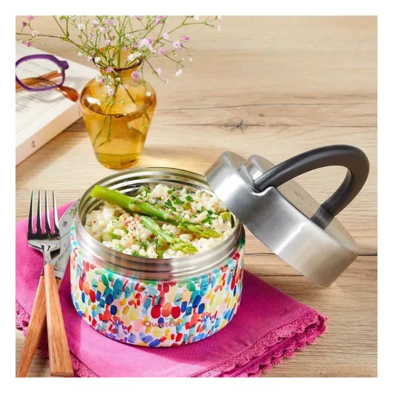 Boites Repas Isothermes-Qwetch Boîte repas isotherme double paroi en Inox 850 ml Arty
