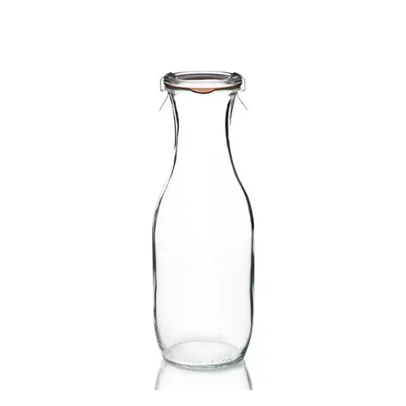 Bouteilles-La Casserolerie Bouteille conservation avec couvercle verre et joint WECK 1 L