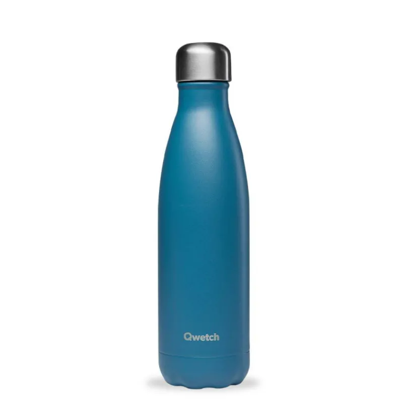 Gourdes Isothermes Et Mugs-Qwetch Bouteille isotherme double paroi en Inox avec poignée TITAN   1.5 L Bleu Canard