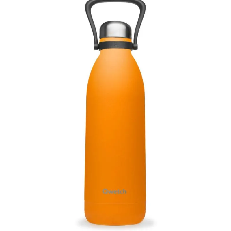 Gourdes Isothermes Et Mugs-Qwetch Bouteille isotherme double paroi en Inox avec poignée TITAN 1.5 L Orange Pop