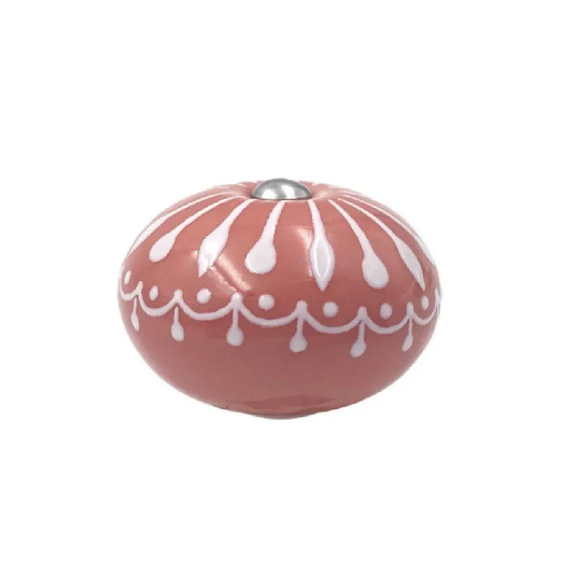 L'incroyable Cocotte Cookut-COOKUT Bouton Poignée de couvercle boule en céramique pour L´incroyable Cocotte - Boule Rose Guimauve