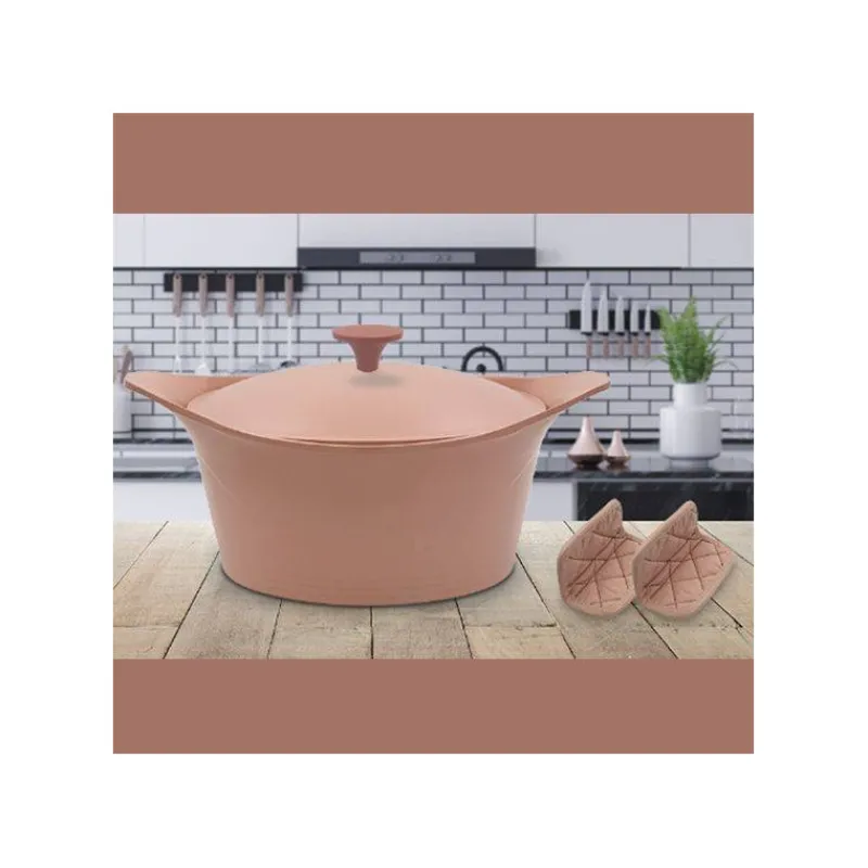 L'incroyable Cocotte Cookut-COOKUT Bouton Poignée de couvercle en aluminium ovale pour L´incroyable Cocotte - Rose Guimauve