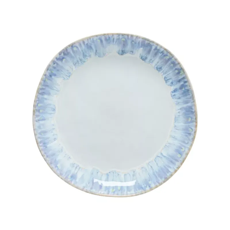 Assiettes Plates-COSTA NOVA BRISA Assiette plate en Grès D28 Bleue