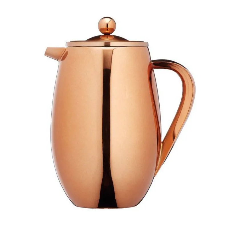 Théières, Cafetières Et Accessoires-Kitchen Craft Cafetière à Piston 8 Tasses double paroi INOX 1 L cuivre