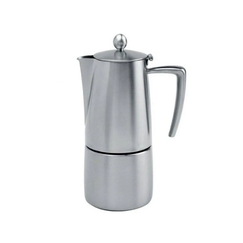 Cafetières Italiennes-CRISTEL Cafetière Italienne Induction TORINO Inox brossé 10 tasses  SC