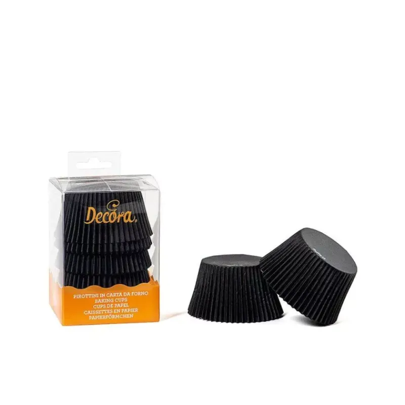 Moules À Muffins-Decora Caissette de cuisson Muffins Cupcakes Jumbo Noir - les 60