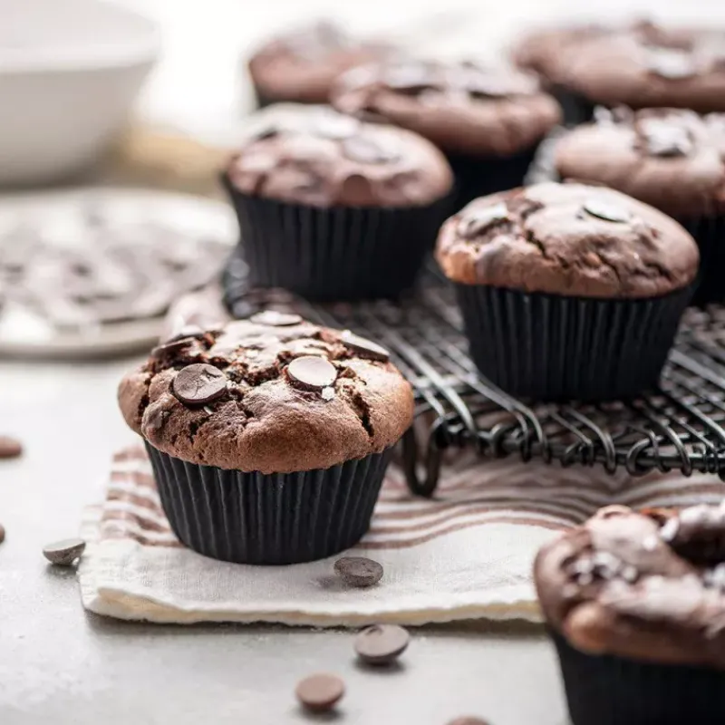 Moules À Muffins-Decora Caissette de cuisson Muffins Cupcakes Jumbo Noir - les 60