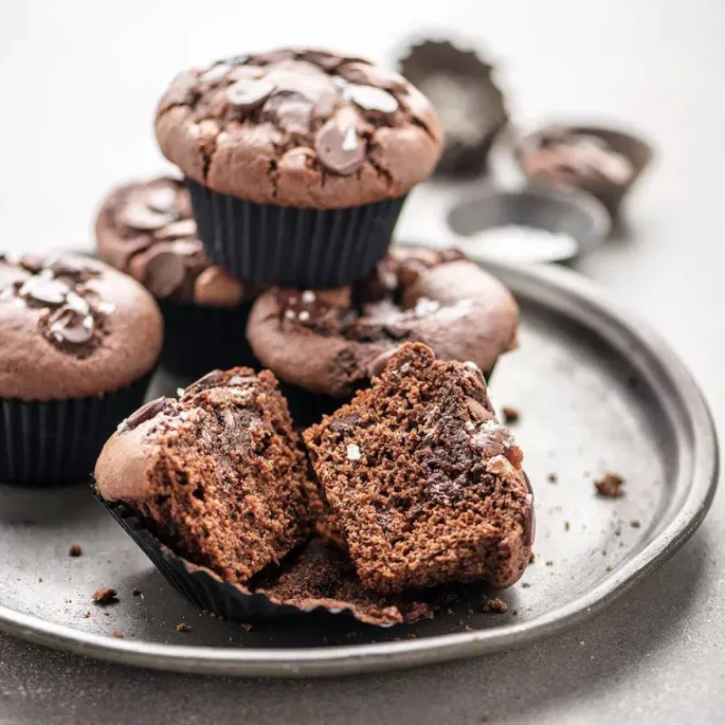 Moules À Muffins-Decora Caissette de cuisson Muffins Cupcakes Jumbo Noir - les 60