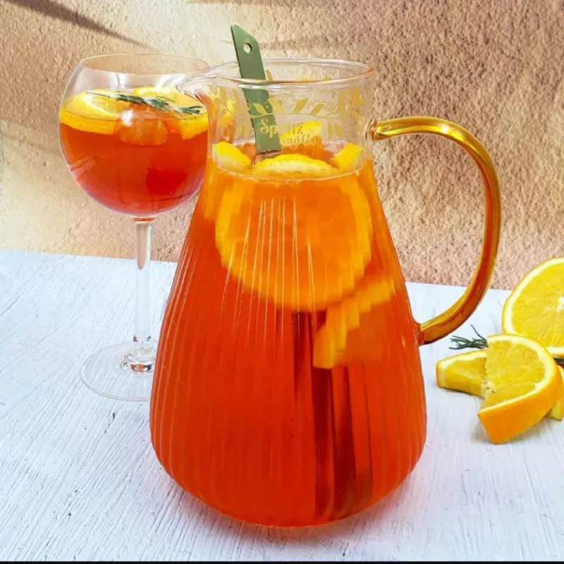 Mélangeurs Pailles | Carafes À Eau-COOKUT Carafe à Spritz et son mélangeur gradué 8 recettes de Spritz parfaits incluses 1.7 L