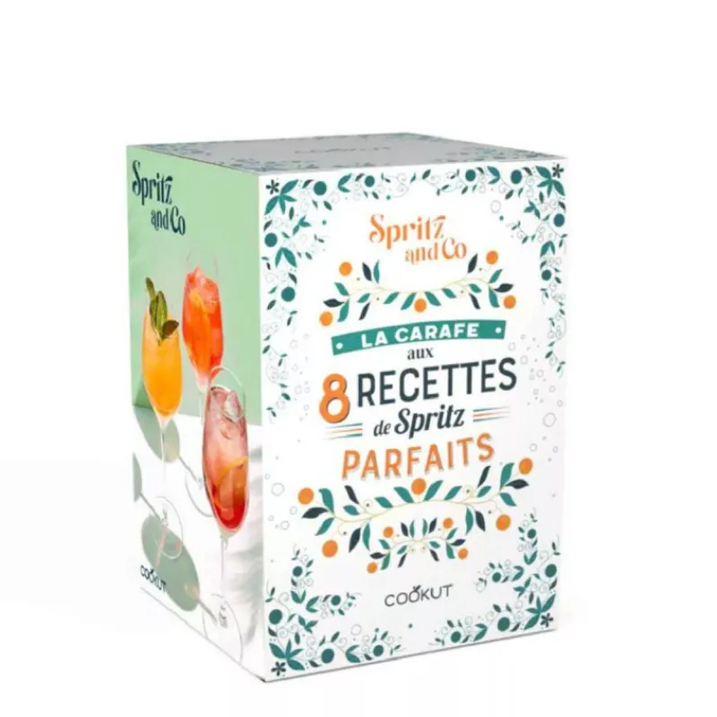 Mélangeurs Pailles | Carafes À Eau-COOKUT Carafe à Spritz et son mélangeur gradué 8 recettes de Spritz parfaits incluses 1.7 L