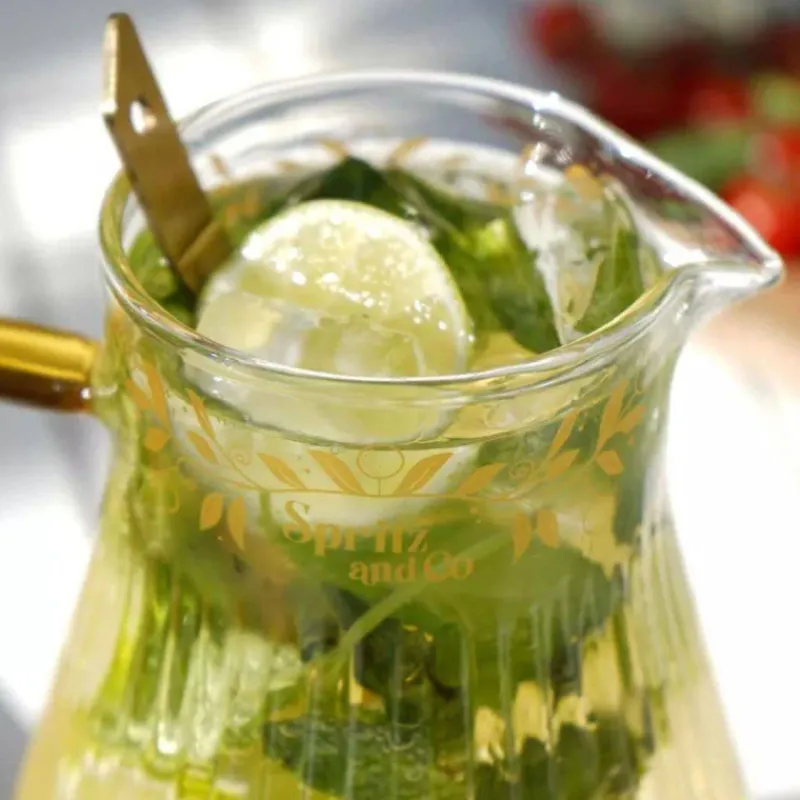 Mélangeurs Pailles | Carafes À Eau-COOKUT Carafe à Spritz et son mélangeur gradué 8 recettes de Spritz parfaits incluses 1.7 L
