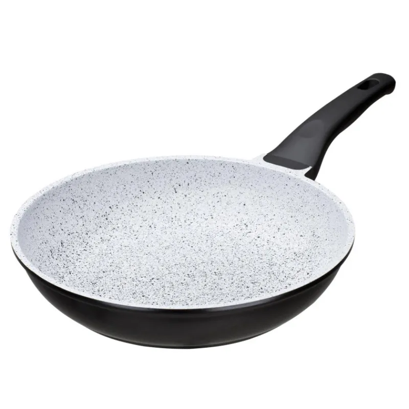 Poêles Avec Revêtement Aspect Pierre-GSW CERAMICA Stone  Poêle Fonte Aluminium Revêtue Greblon CK2 D24
