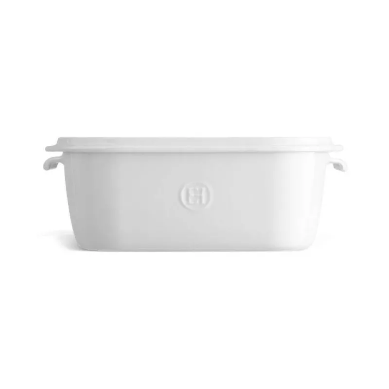 Boites À Fromage | Plats À Fromage-Emile HENRY Cheese Box Boîte à fromage rectangulaire avec plateau Céramique Blanc craie