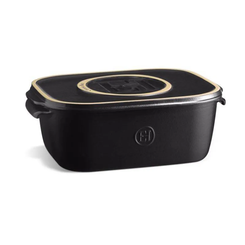 Boites À Fromage | Plats À Fromage-Emile HENRY Cheese Box Boîte à fromage rectangulaire avec plateau Céramique Noir Truffe Mat