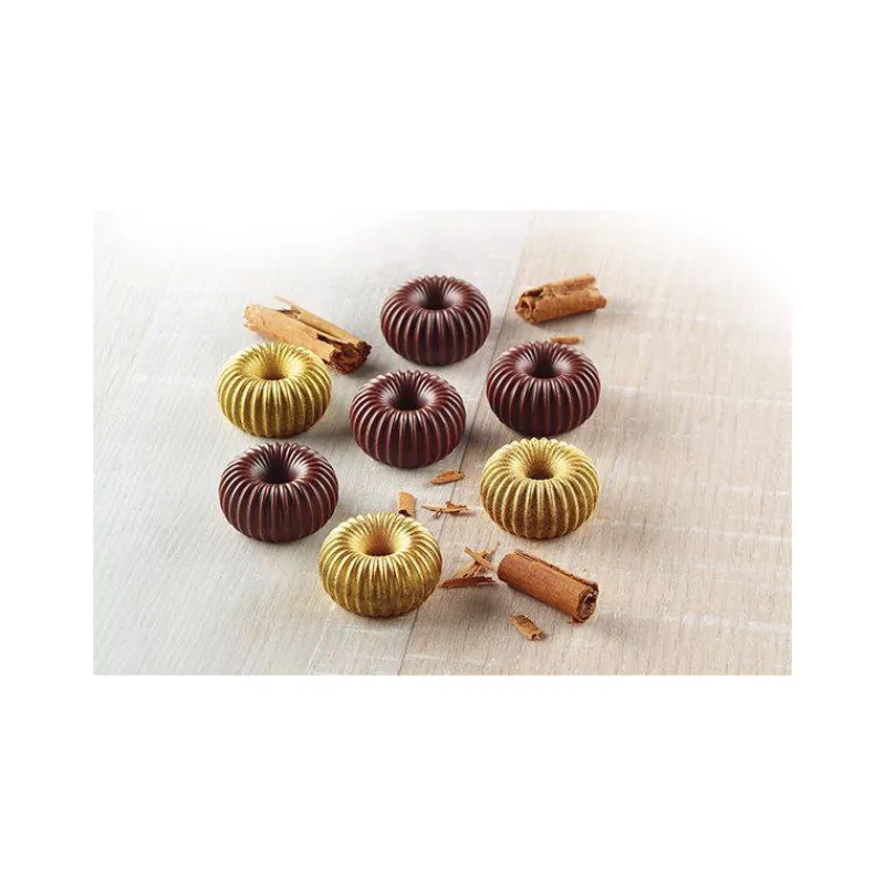 Moules Silikomart | Moules À Gâteaux Silicone-SilikoMart CHOCO CROWN Moule Chocolat mini Sphère à rayons en silicone 3Design SC