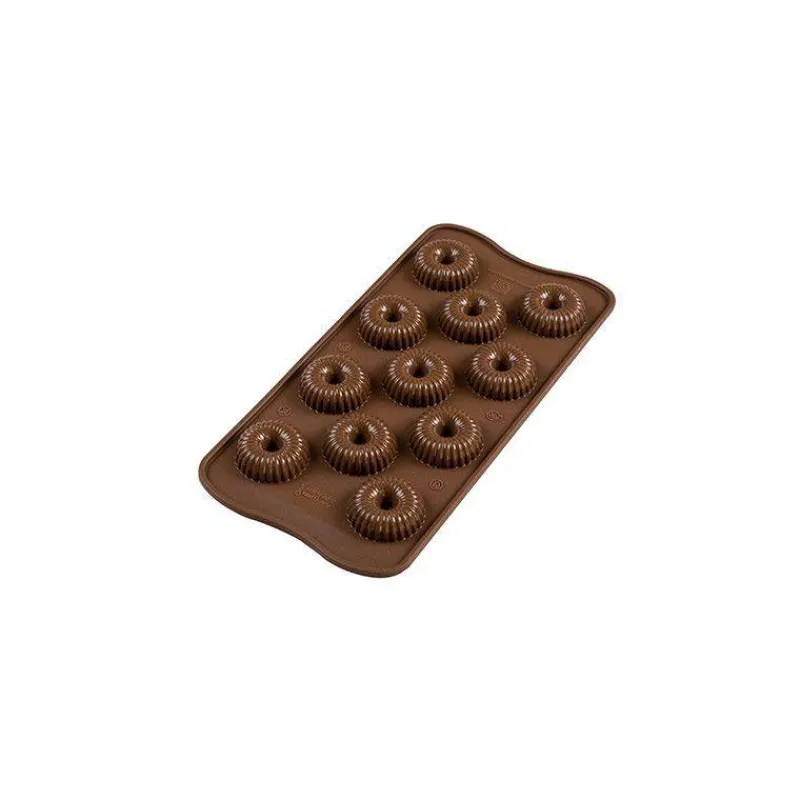 Moules Silikomart | Moules À Gâteaux Silicone-SilikoMart CHOCO CROWN Moule Chocolat mini Sphère à rayons en silicone 3Design SC