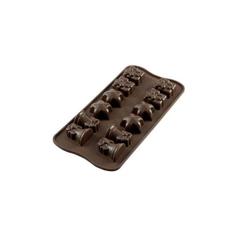 Moules Silikomart | Moules À Gâteaux Silicone-SilikoMart CHRISTMAS Moule Décoration Chocolat Noël en silicone