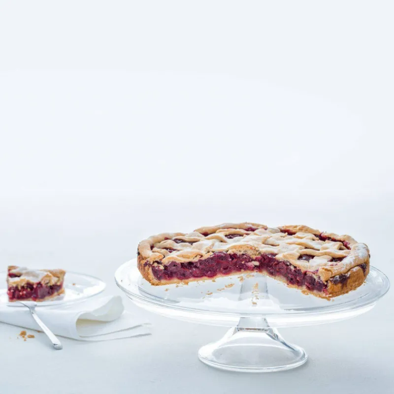 Plats À Fromage-LEONARDO CIAO Plat Tarte Gâteaux ou Fromage en Verre sur Pied