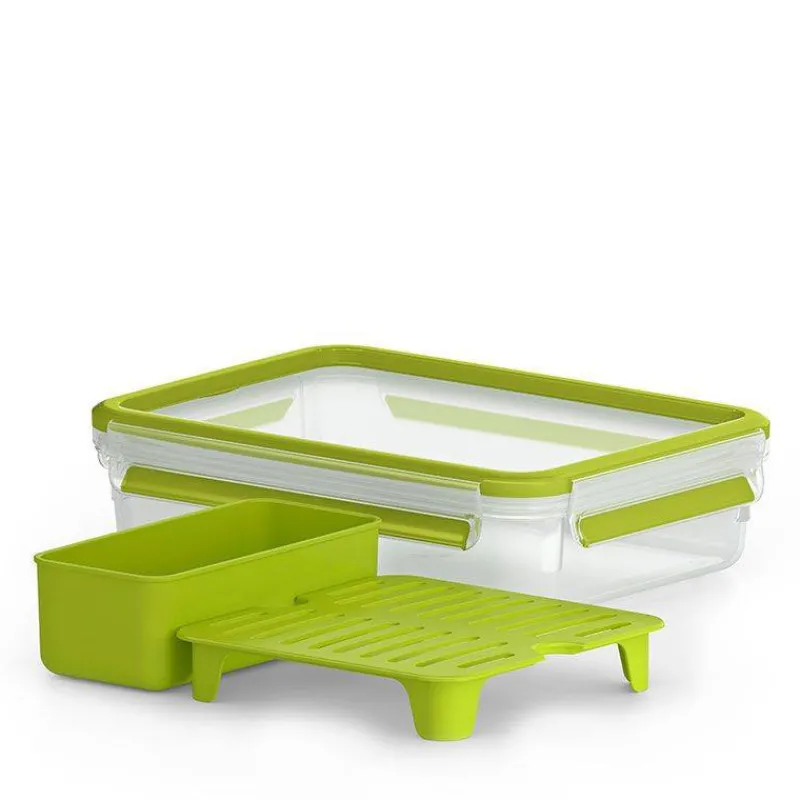 Lunch Box | Boites Et Saladiers-EMSA CLIP & Go Boite alimentaire rectangle Brunch Box 2 compartiments 1.2 L
