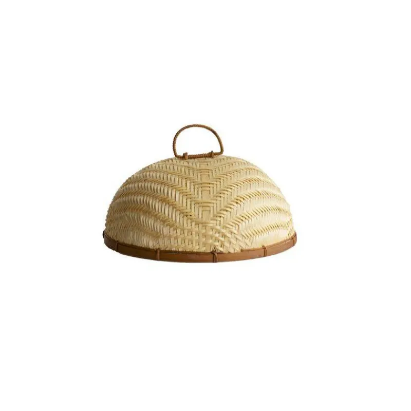 Cloches Et Couvre-plats-Pebbly Cloche Couvre plat en bambou tressé D30 cm SC