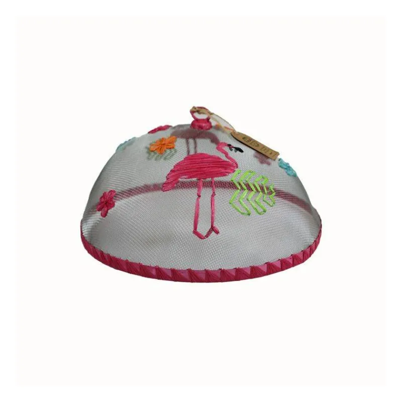 Cloches Et Couvre-plats | Ustensiles-dexam CLOCHE protège plats décor Flamingo 36cm