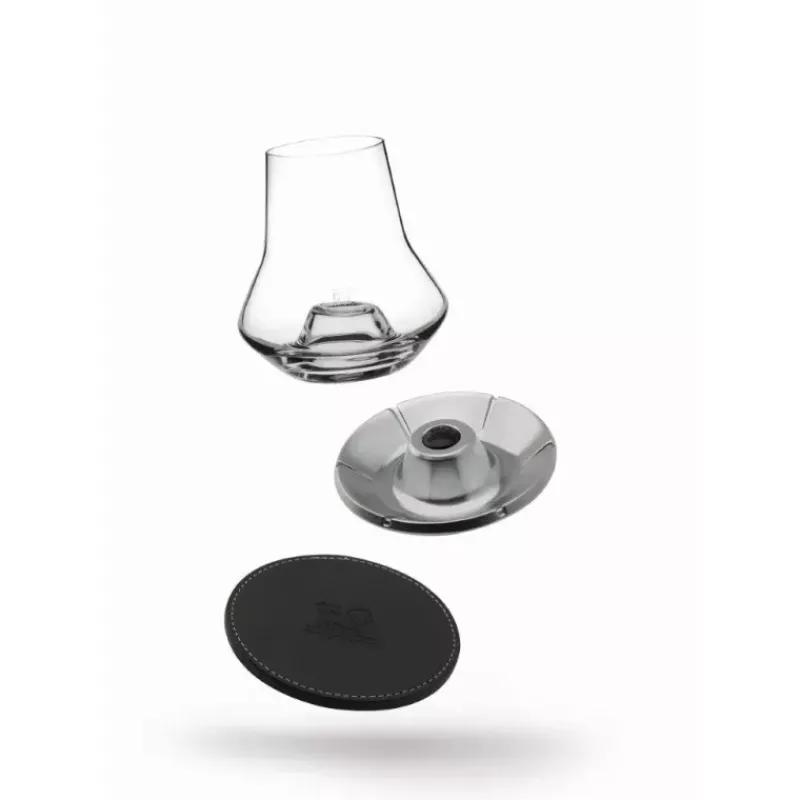 Verres À Whisky | Verres À Alcool Et Spiritueux-PEUGEOT COFFRET ATMOSPHERE 2 verres à Dégustation à Whisky + socle rafraichisseur + dessous de verre  noir mat