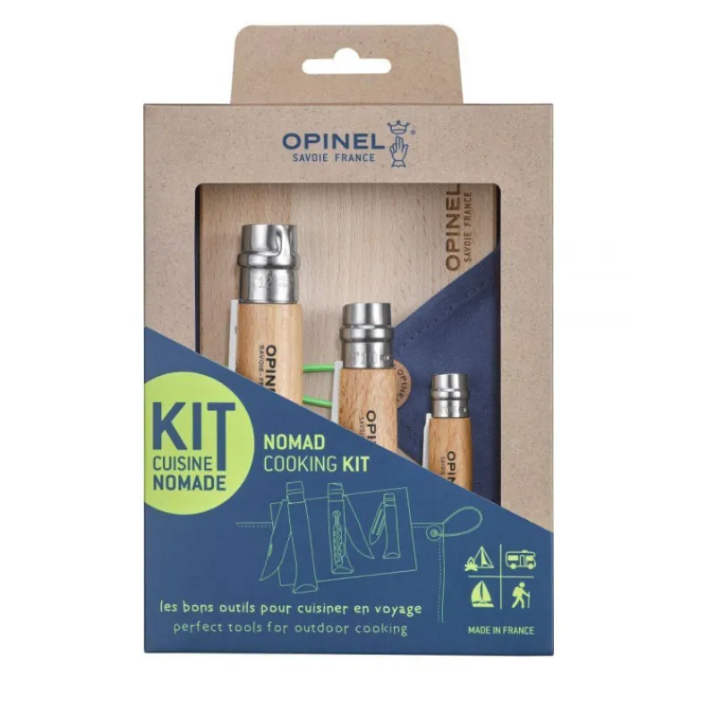 Couteaux Fermants | Coffrets Couteaux Cuisine-OPINEL Coffret Kit cuisine Nomade 3 couteaux tire-bouchon décapsuleur