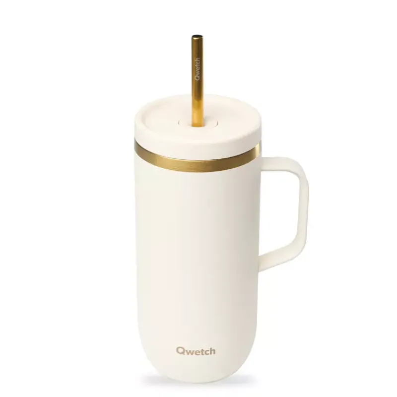 Tumblers Mugs Isotherme | Mugs-Qwetch COLD CUP isotherme double paroi en Inox 600 ml Sable Edition de Noël