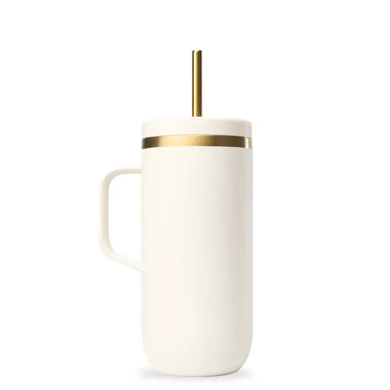 Tumblers Mugs Isotherme | Mugs-Qwetch COLD CUP isotherme double paroi en Inox 600 ml Sable Edition de Noël