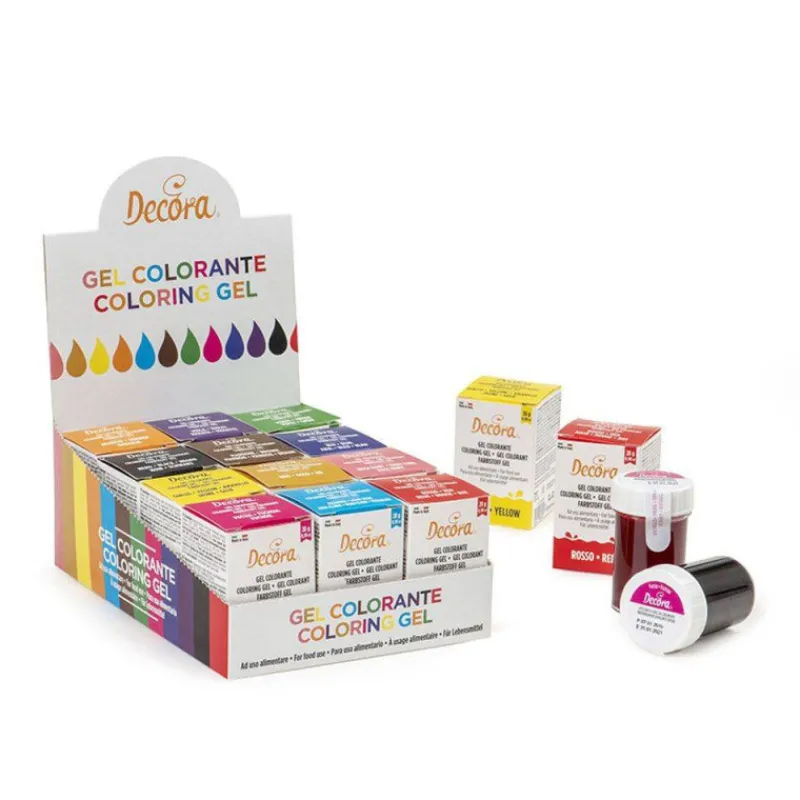 Colorants-Decora Colorant alimentaire Gel POT de 28 g ORANGE